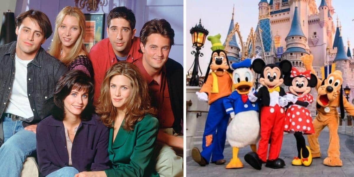 Matt LeBlanc, Lisa Kudrow, Courteney Cox, David Schwimmer, Matthew Perry posing for the camera