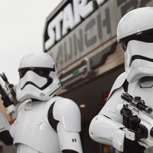 Stormtroopers at Star Wars Launch Bay