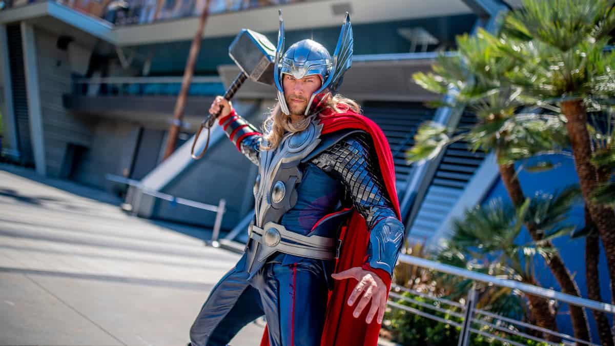 Thor at Avengers Campus