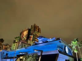 Avengers campus at night disney California adventure