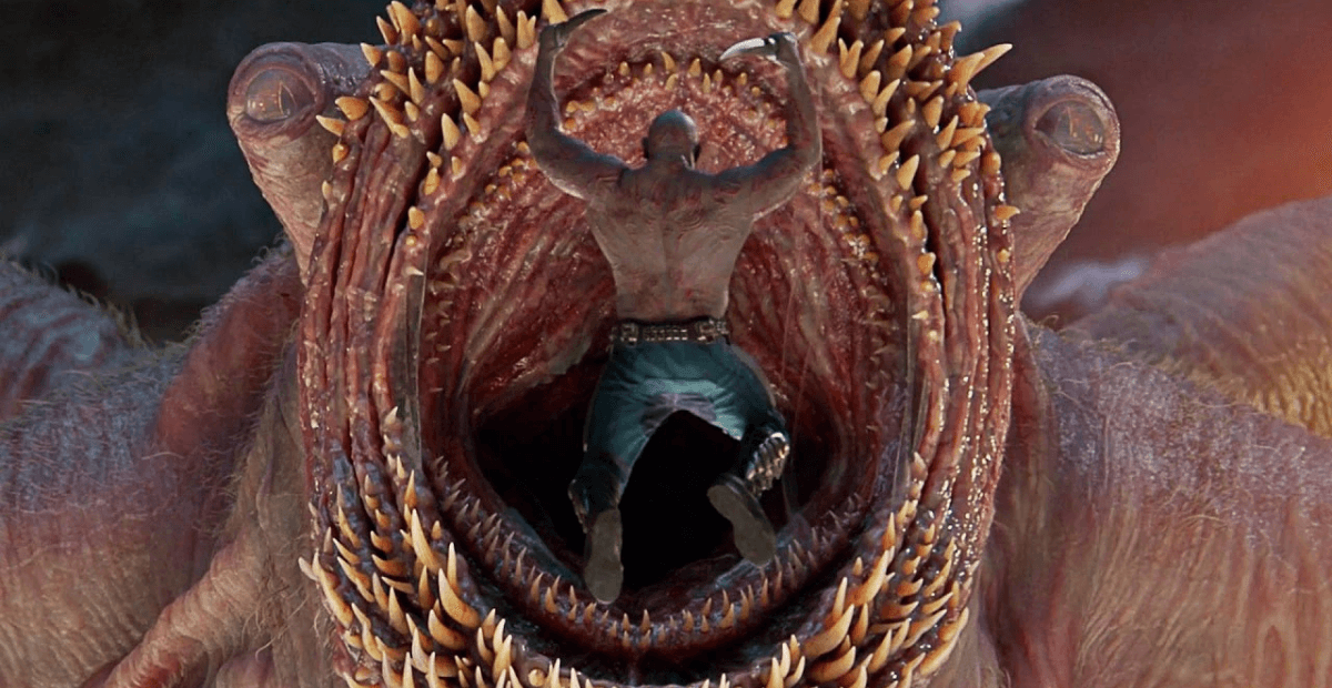 drax fighting monster