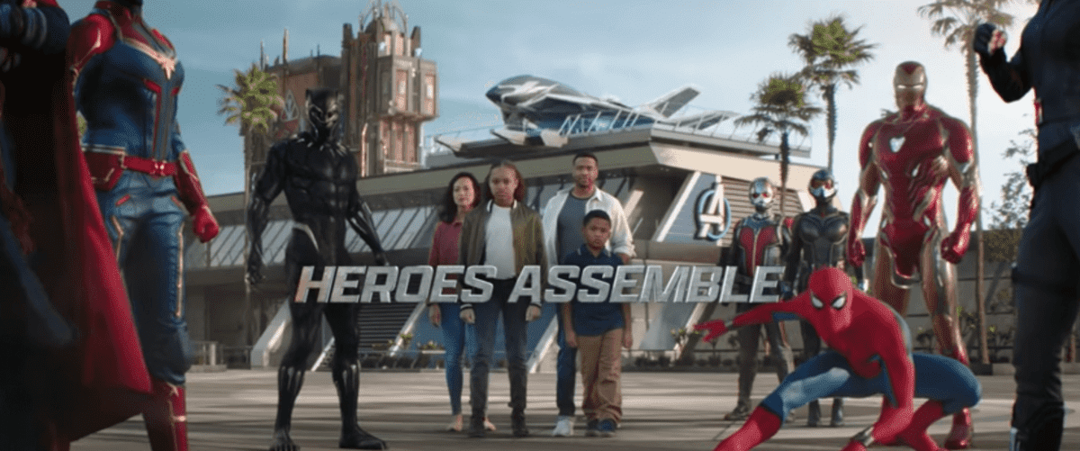 avengers campus commercial