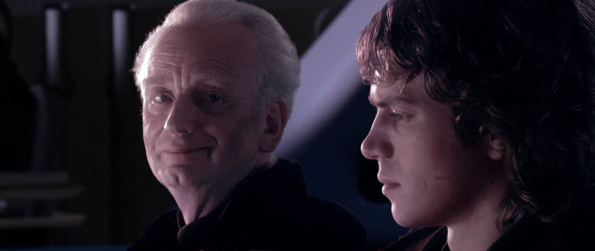 chancellor palpatine and anakin skywalker in revenge of the sith
