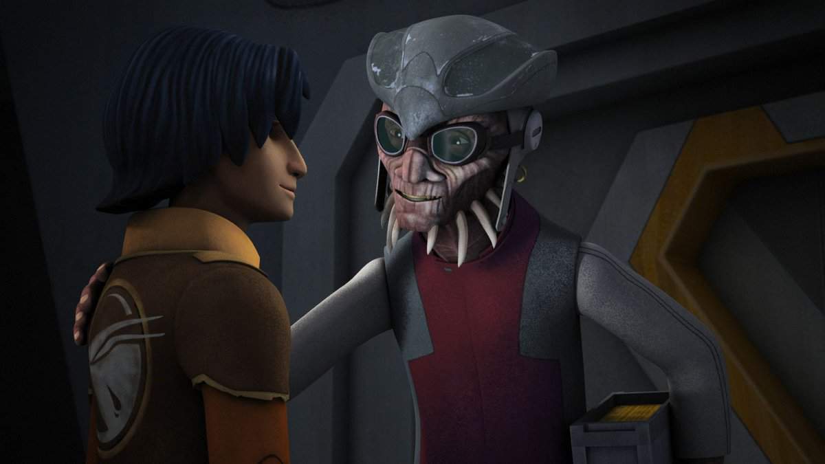 ezra bridger (left) and hondo ohnaka (right) in star wars rebels
