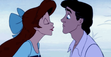 left Ariel, right Prince Eric