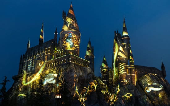 Nighttime Lights at Hogwarts