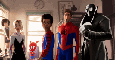 Spider-Man variations in "Spider-Man: Into the Spider-Verse" (2018)