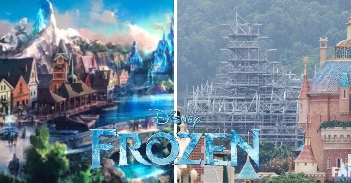 hong kong disneyland frozen land