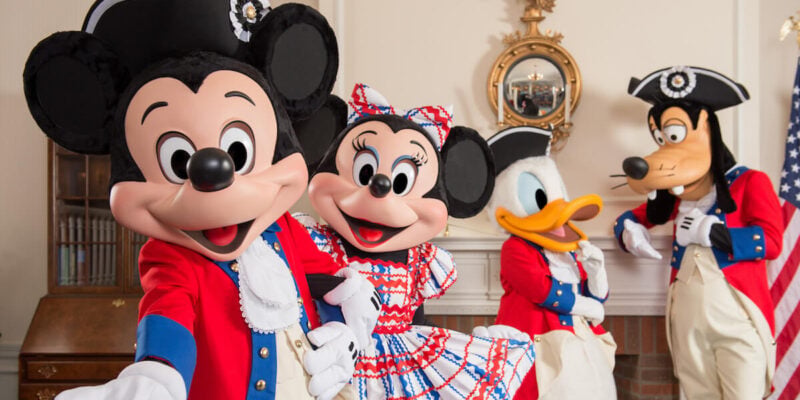 disney characters fourth of july