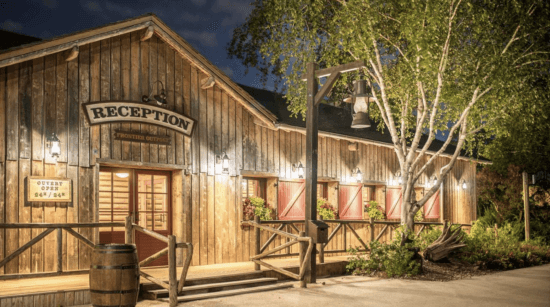 davy crockett ranch reception exterior