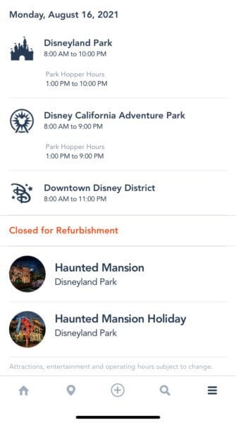 Haunted Mansion Holiday Disneyland App
