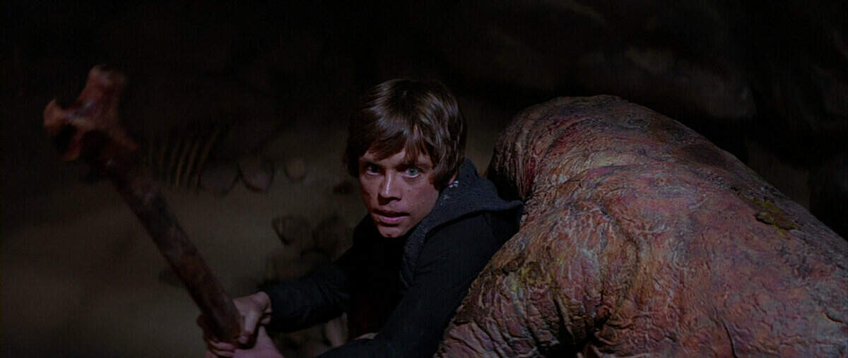 star wars episode vi rancor and luke skywalker