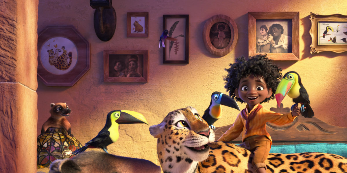 Antonio with animals in 'Encanto'