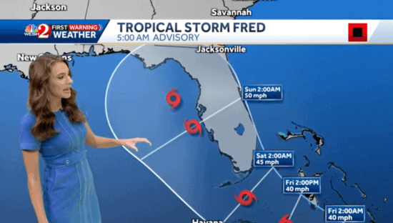tropical storm fred model