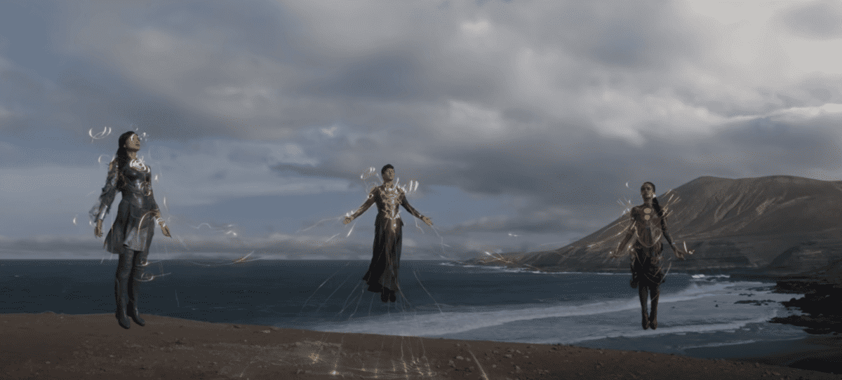 The eternals using their powers