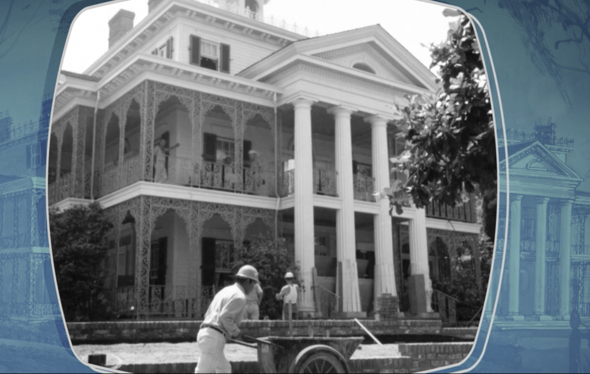 Haunted Mansion construction