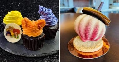 A cake with a dessert on a plate