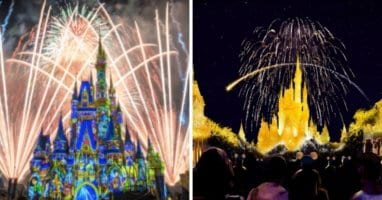 A group of fireworks in the sky