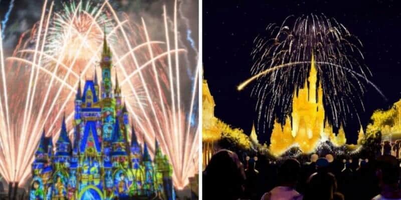 A group of fireworks in the sky