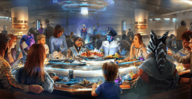 Captain's Table at Galactic Starcruiser