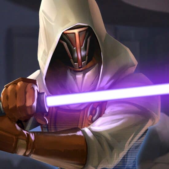 darth revan with lightsaber