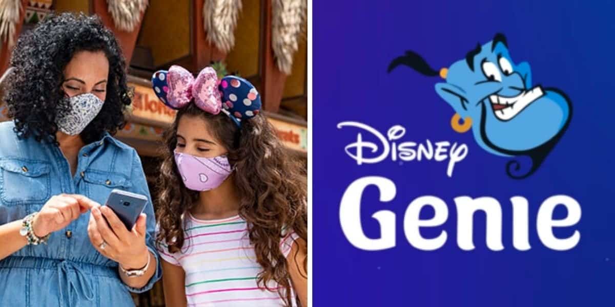 People at Disney and Disney Genie logo