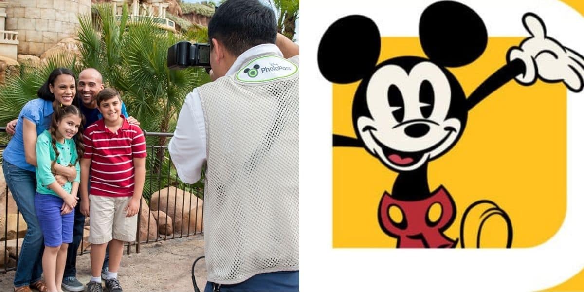 People being taken a family picture and annual pass