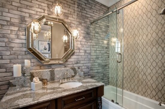 golden oak home guest bathroom 1