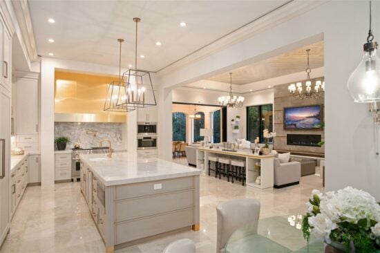 golden oak home kitchen
