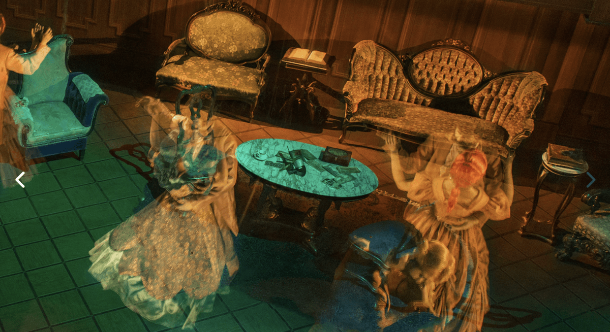 haunted mansion ballroom scene