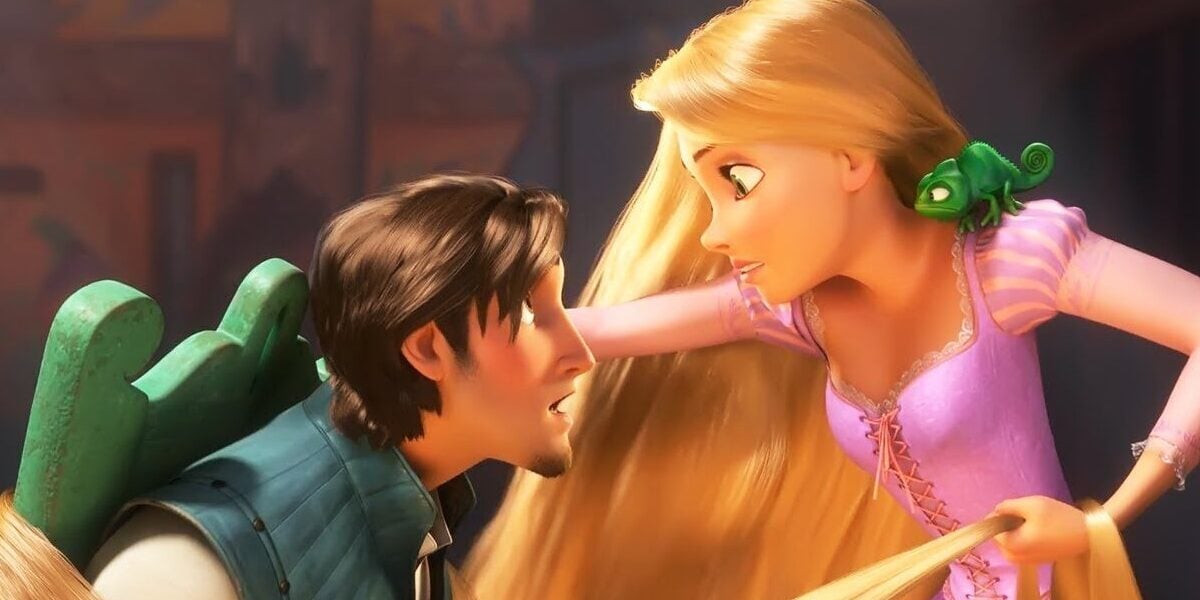 Flynn and Rapunzel in 'Tangled'