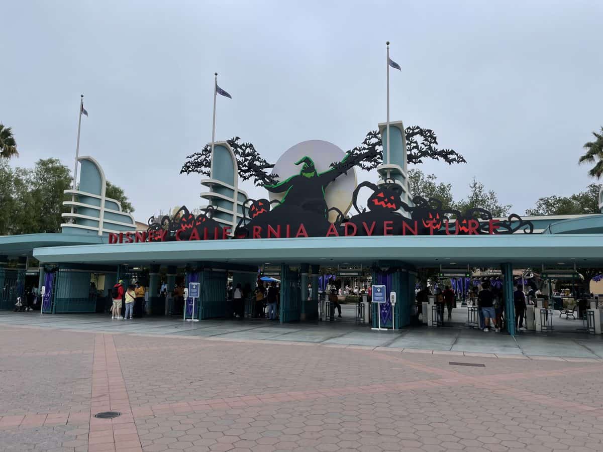 disney california adventure oogie boogie sign