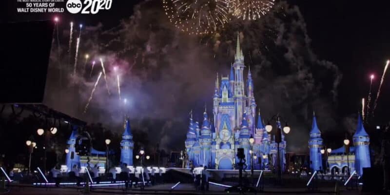 Walt disney world 50th anniversary Cinderella castle