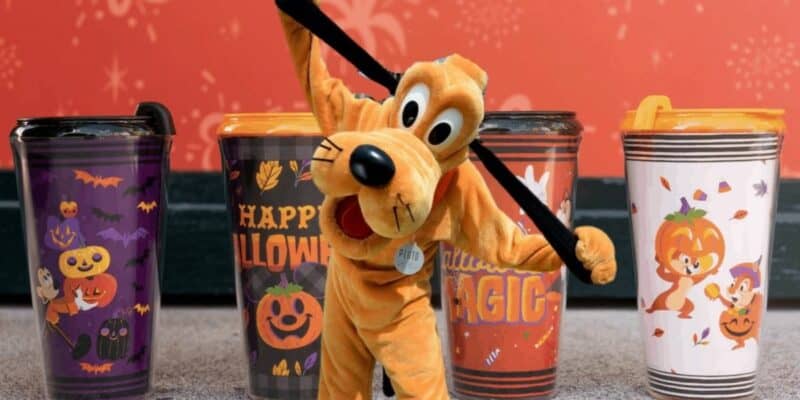 pluto with halloween decor