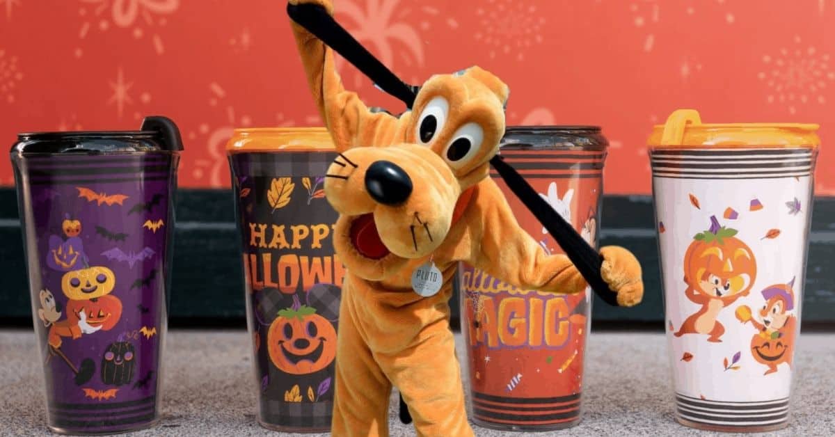 pluto with halloween decor