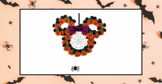 Minnie Mouse Halloween wreath