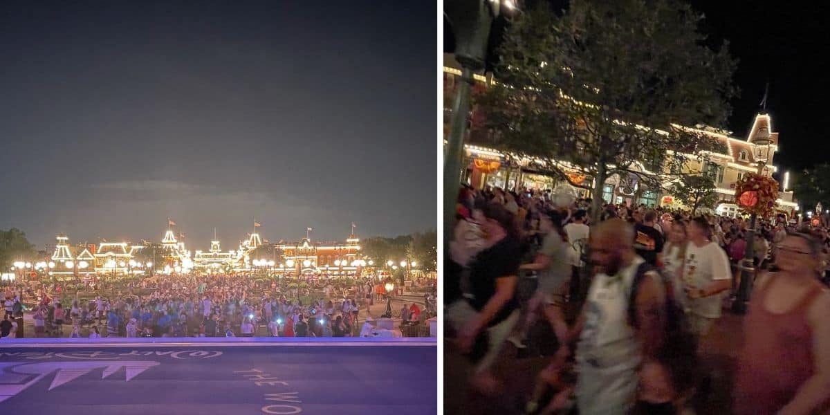 A crowd of people