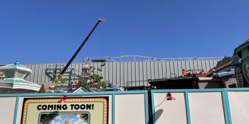 mickeys toontown construction in disneyland