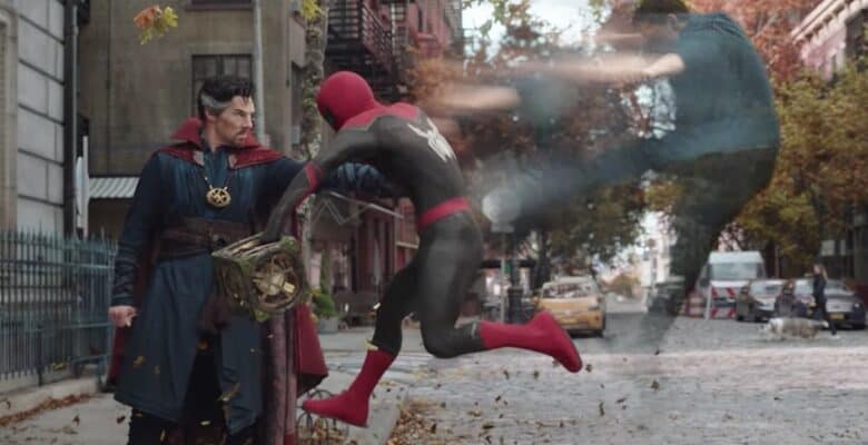 doctor strange and spider-man battle no way home