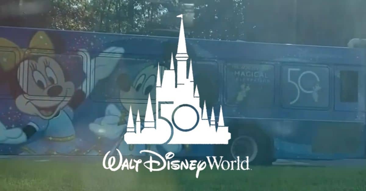 disney world 50th bus
