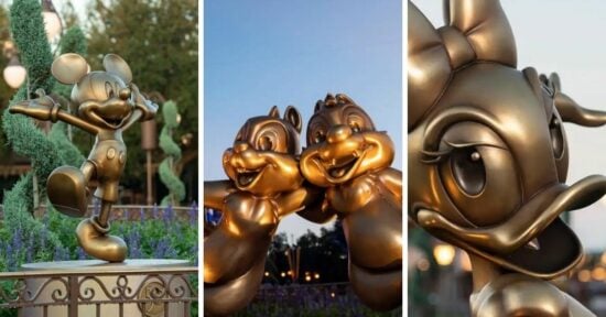 golden statues disney world