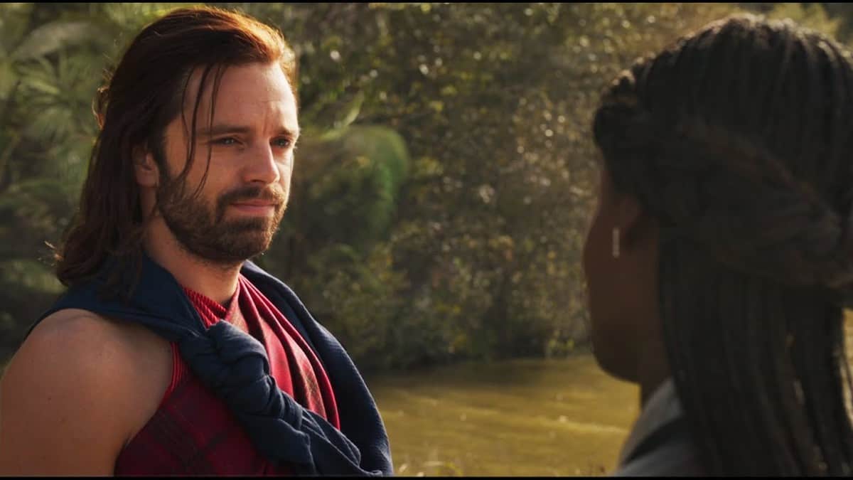 bucky barnes and shuri in black panther post credits scene