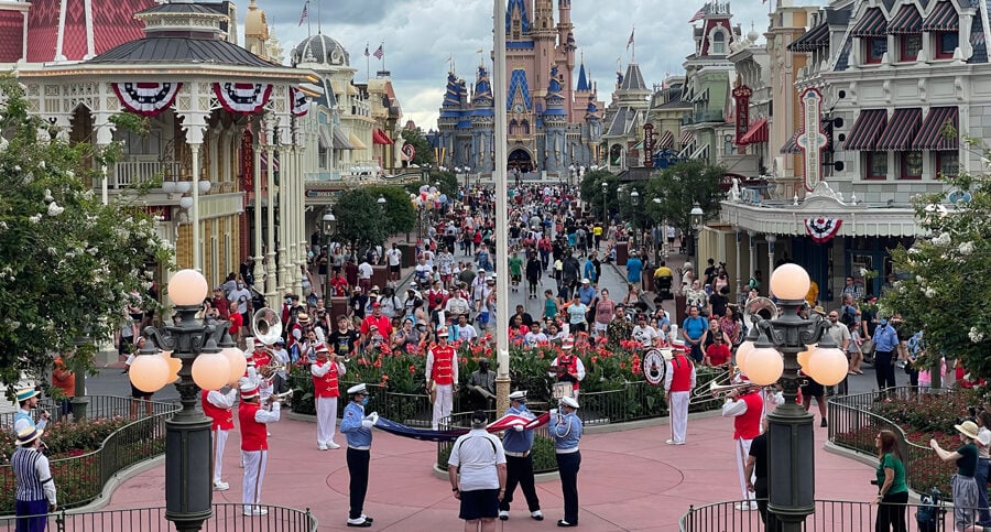 flag retreat ceremony disney world