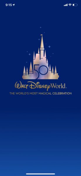 Disney world 50th guide in my disney experience app