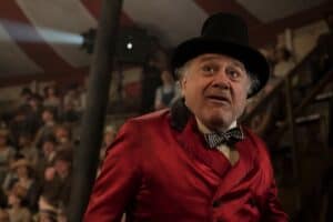Danny DeVito wearing a hat