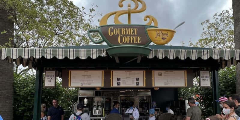 Cappuccino cart at disney California adventure