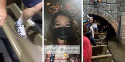 A person making a face for the camera