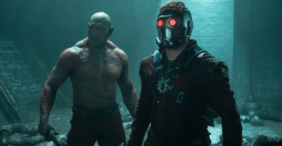 Drax (Bautista), Star-Lord (Pratt)