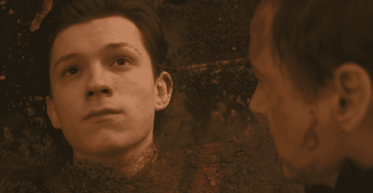 tom holland spider-man dust endgame