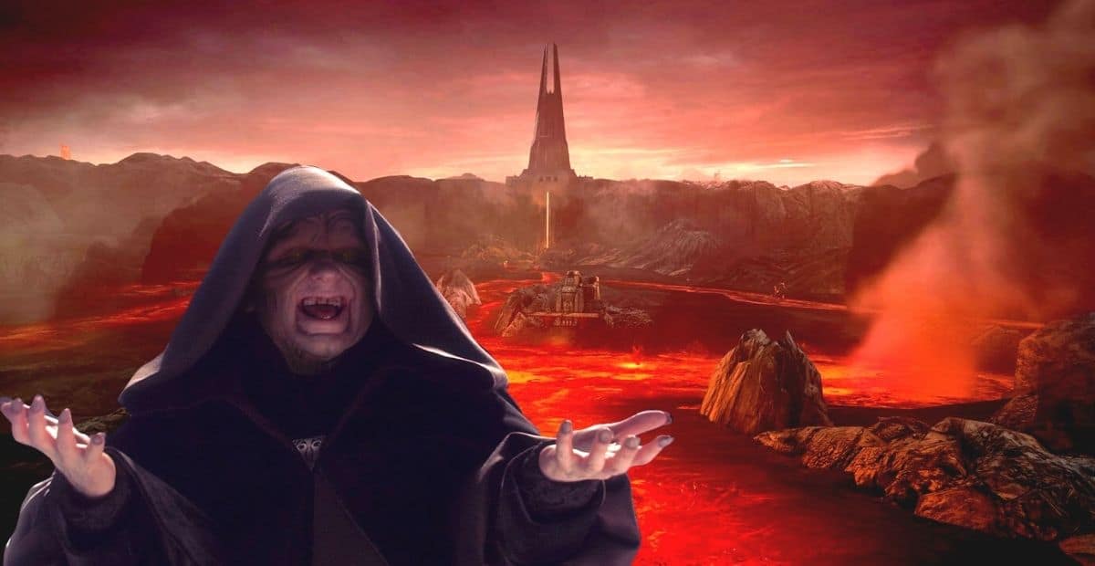 Palpatine and Mustafar
